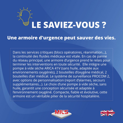 description des avantages des armoires d'urgence Mil's